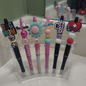 Beaded pens
